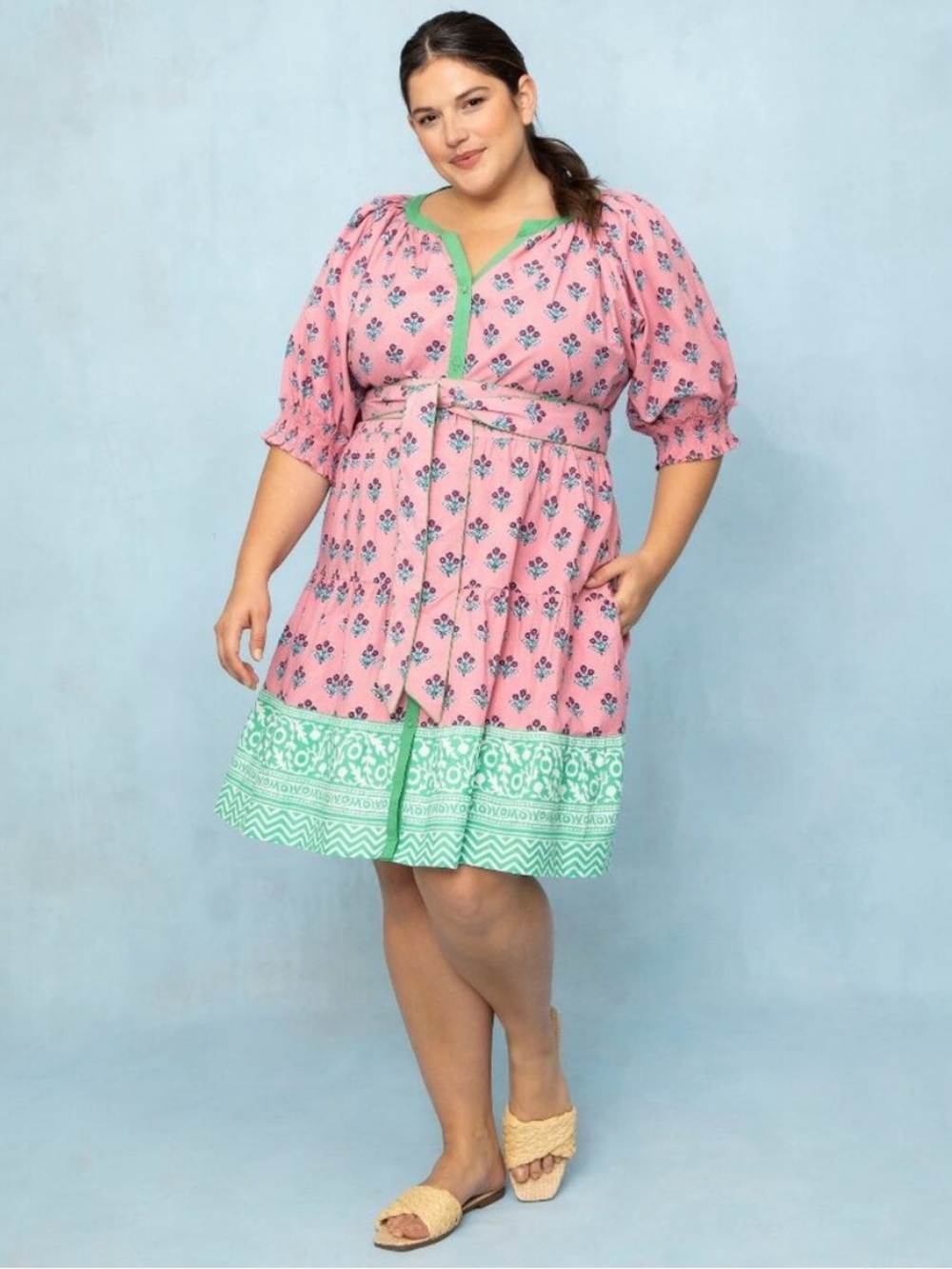 Printfresh x Pencil & Paper Co. Vineyard Walks Dress in Triple Crown